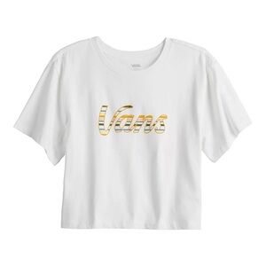Vans Women’s White Crop Top Size Xl New